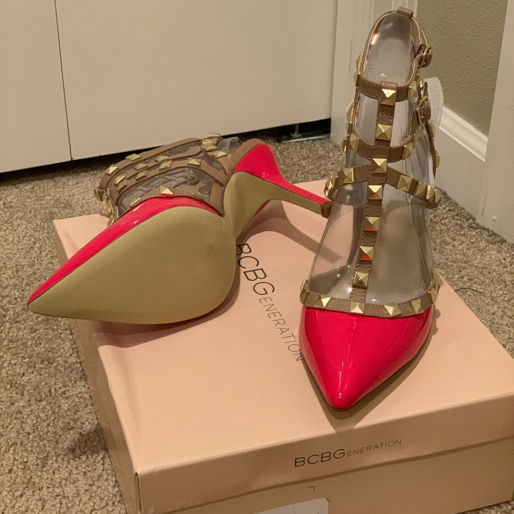 NEW!! BCBG rockstuds heels s:8.5